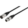 Monacor MECR-200/SW XLR kábel [1x XLR zástrčka - 1x XLR zásuvka] 2 m čierna; 0069300
