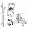 Vaňová batéria - GROHE Bauloop Vaňová batéria + sprcha CUBIC 3-FUN (Vaňová batéria - GROHE Bauloop Vaňová batéria + sprcha CUBIC 3-FUN)