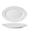 BERNADOTTE - Oválna misa 34cm, biela (2606)
