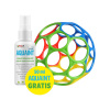 OBALL Hračka ™ Classic 10 cm mix farieb 0m+AQUAINT 100% ekologická čistiaca voda 50 ml 10x10x10 zelená