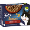 FELIX Sensation Sauces výber v omáčke morka / kačka / jahňa / hovädzie 12x85g