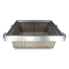 Met Gal Výsuvný ratanový kôš chróm 600 -900 šírka: 600