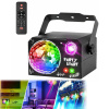 LED SVETELNÝ EFEKT DISCO OSVETLENIE NA PÁRTY LASEROVÁ GUĽA RGB + DIAĽKOVÉ OVLÁDANIE