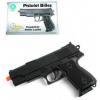 Detská pištoľ čierna na guličky 15,5 cm revolver v krabičke plast