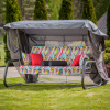 Záhradná hojdačka Venezia Lux s moskytiérou, vankúšiky, bočnými stolíky G039-11HB PATIO