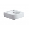Geberit Selnova Compact Rohové umývadielko 45x40 cm, s 1 otvorom na batériu, biela 501.519.00.7