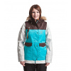 dámska zimná bunda MEATFLY Mauser jacket C,brown blue check S