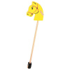 Bigjigs Toys Koníček na tyči žltý - poškodený obal