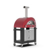 2 PIZZE pizza pec na drevo Alfa Forni Farba: Antik červená s podstavcom