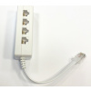 DATACOM Rozčtverka UTP CAT3 4xRJ45 (8p2c-1M/4F)