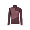 Ortovox Fleece Light Zip Neck Women's Winetasting - dámská mikina S