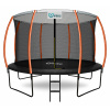 INLEA ULTIMATE Jump Trampolína 366 cm s vnútornou ochrannou sieťou - čierna/oranžová