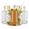 5X FĽAŠA TADEK 500ml NA LIKÉRY, DOMÁCU PÁLENKU, VÍNO 0,5L