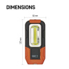 EMOS Pracovné svietidlo P3888 COB LED, 180 lm, 3× AAA