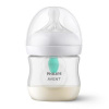 AVENT FĽAŠA Natural Response 125 ml priehľadná, cumlík s ventilom AirFree (0m+) 1x1 ks