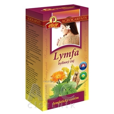 AGROKARPATY, s.r.o. Plavnica AGROKARPATY elixír BIO Lymfa bylinný čaj v nálevových vreckách 20x2 g (40 g) 42g