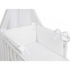 Baby Nellys Luxusní 3-dielna sada Mantinel s obliečkami Royal Baby - biela