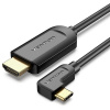 Vention Type-C (USB-C) to HDMI Cable Right Angle 1,5 m Black CGVBG