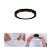 Paulmann Areo LED panel okrúhly čierny 3000K Ø11,8cm - 79960