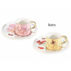 Šálka s podšálkou a zlatou dekoráciou, porcelán, 200 ml, 2 motívy (72.07.33 AFI)