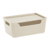 Tontarelli Úložný box BELLA XL s vekom - 4,22 l krémová 8034530210