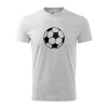 I love futbal lopta - Tričko detské bavlnené - 158 cm/12 rokov ( Svetlosivý melír )