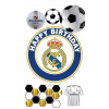CUKROVÁ TLAČ jedlý obrázok na tortu Cukrová hmota Real Madrid LOGO MBAPPE + POSTA