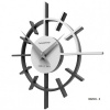 Dizajnové hodiny 10-018 CalleaDesign Crosshair 29cm (viac farebných variantov) Farba grafitová (tmavo šedá)-3 - RAL9007