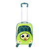 Snowball 31018 Detský príručný kufor malý na 4 kolieskach, zvieratá – korytnačka 30 l zelená