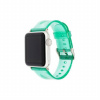 AppleKing transparentný silikónový remienok pre Apple Watch 45 mm / 44 mm / 42 mm - tyrkysový - možnosť vrátiť tovar ZADARMO do 30tich dní