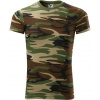 Malfini Camouflage Unisex tričko 144 camouflage brown XXL