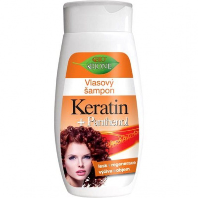 BIONE COSMETICS Bio Keratin a Panthenol Regeneračný výživný šampón 260 ml