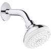 GROHE Tempesta hlavová sprcha 4jet, priemer 100 mm, so sprchovým ramenom 179 mm, chróm, 27870001