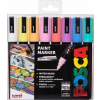 Posca Univerzálna sada akrylových fixiek 1,8 - 2,5 mm Mix pastelových farieb 8 kusov PC-5M