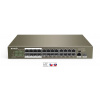 Tenda TEF1126P-24-250W PoE AF/AT switch - 24x PoE 100 Mbps 2x Uplink 1Gbps RJ45/SFP, PoE 225W TEF1126P-24-250W