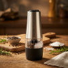 TESCOMA President 2v1 18 cm - elektrický oceľový mlynček na korenie a soľ