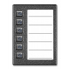 ACO CDN-6NP ST Osvetlený panel zoznamu nájomcov so 6 tlačidlami
