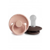 Frigg Dvojbalenie cumlíkov frigg rope dark blush/ cocoa, 6-18m, silikón
