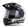 Enduro prilba CASSIDA Tour 2.0 Dual čierno/biela, čierny matný kšilt XL