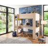 TRS-SKL-SPAIN Poschodová posteľ s písacím stolom B-boy