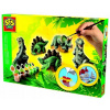SES Creative Sádrový trojkomplet dinosaury