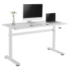 Ergo Office manuálne výškovo nastaviteľný stôl, max. 40 kg, max. výška 117 cm, so sedacím/stojanovým stolom, ER-401 W
