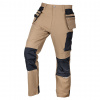 NEO TOOLS Spodnie robocze Mix&Match, 4 way stretch, z kaburami, Cordura, beżowo-czarne, rozmiar XS