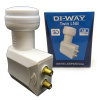 DI-WAY LNB TWIN 0,1dB WHITE LEOPARD LINE