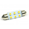 Interlook WW Auto LED žiarovka C5W 6 SMD 1210 Teplá biela 31 mm