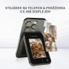 AppleMix Puzdro na karty pre Apple iPhone s E-Ink displejom - NFC - podpora MagSafe - čierne