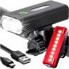 Silná cyklistická lampa Svetlo Predná sada Zadná LED na bicykel Volant USB