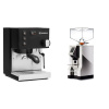 Rancilio Silvia BC, čierna + Eureka Mignon Perfetto, CR chrome