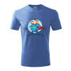 Otec superman - chlapec a chlapec - Tričko detské bavlnené - 122 cm/6 rokov ( Svetlomodrá )