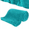 Deka 200x220 Mikrovlákno Lisovaná Hrubá Teplá Prikrývka na Posteľ Tyrkysová